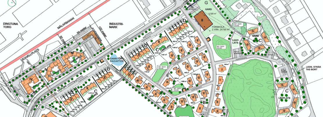 Dingtunas nya bostadsområde äntligen igång